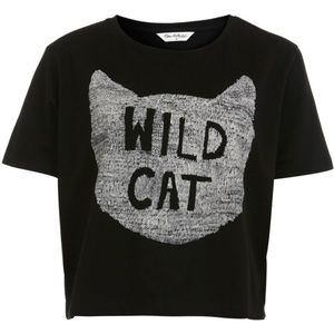 WILD CAT cropped tee